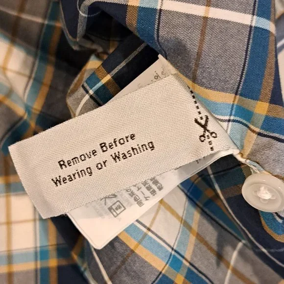 J. Crew Men's XL Four Button Pullover Plaid Shirt New With Tags Style A9334 - Picture 9 of 16